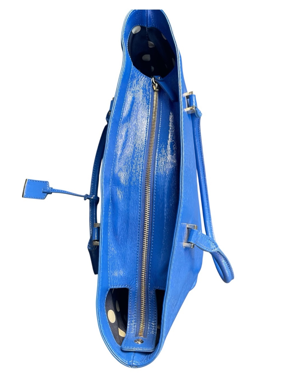 kate spade Blue Patent Leather Tote - Picture 5 of 13